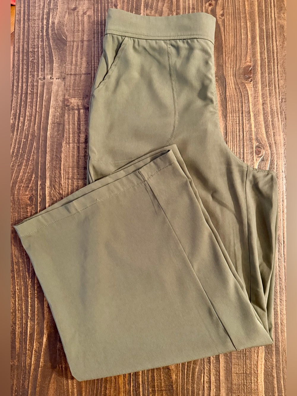 Max Studio Olive Green Palazzo Pants